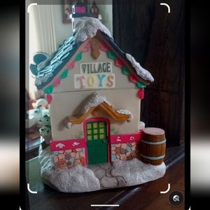 Nestles Morsels Holiday Village Toys cookie Jar